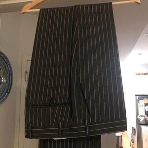 SUITSUPPLY Brescia Slim Fit Pinstripes Dress Pants